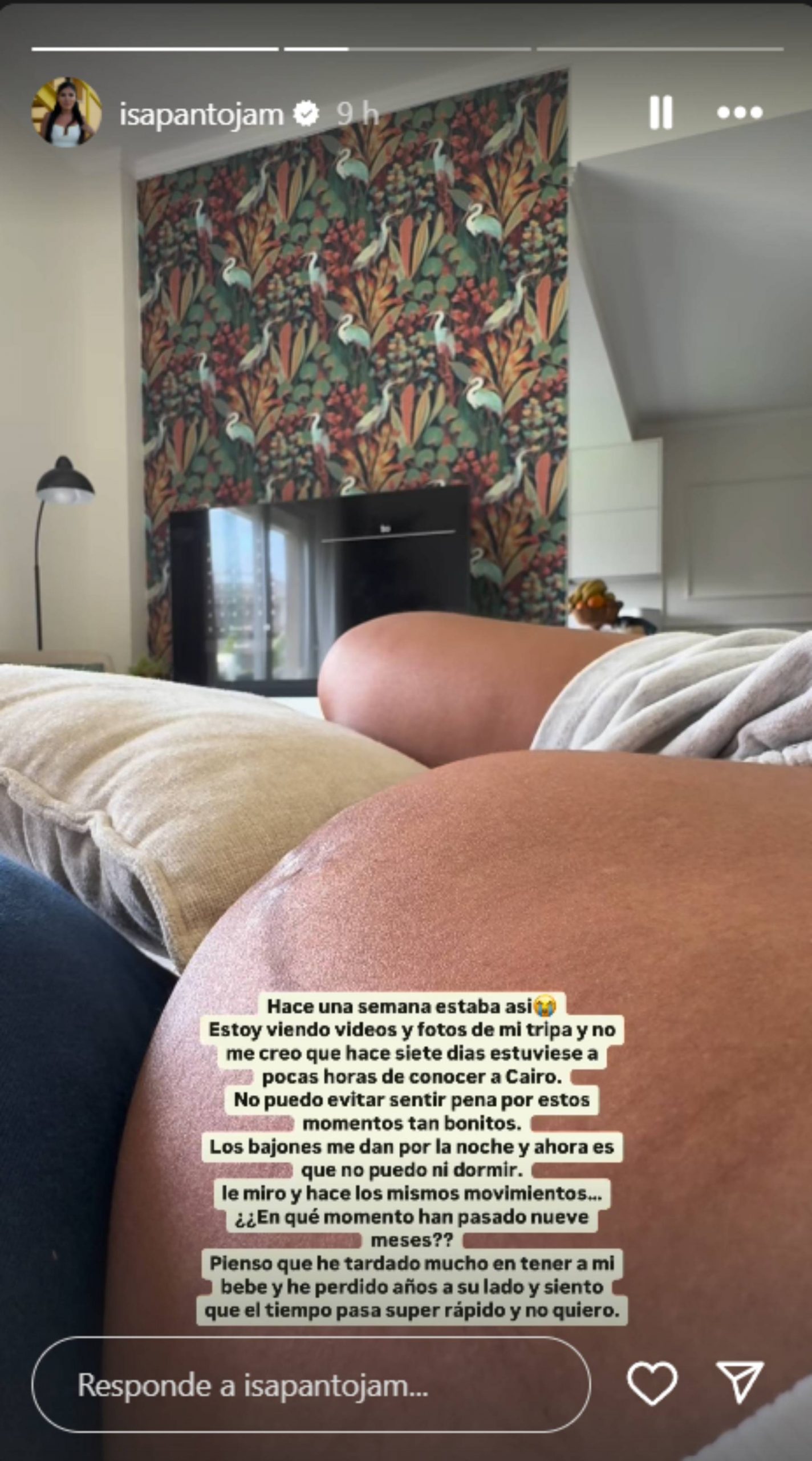 Storie de Instagram de Isa Pantoja. (Foto: RRSS)