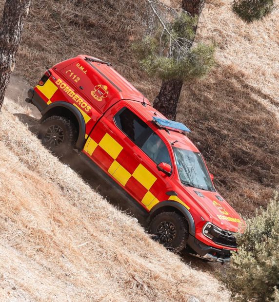 El Ford Raptor 4x4 de los bomberos de la Comunidad de Madrid. (Foto: Instagram)