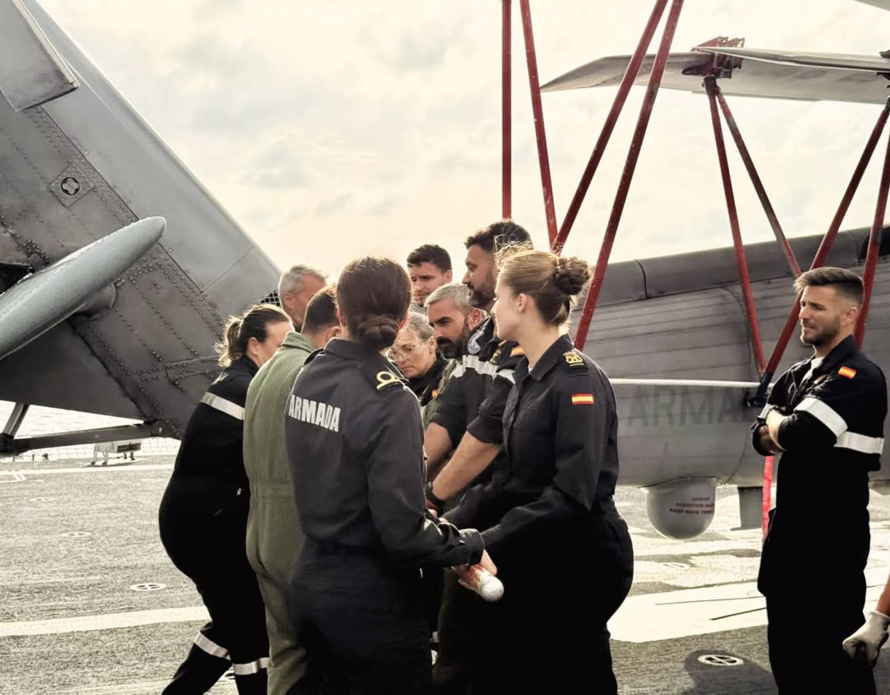 La princesa Leonor a bordo de la fragata Blas de Lezo. (Foto: Casa Real)