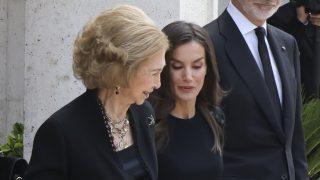 La Reina Letizia y doña Sofía juntas. (Foto: Gtres)