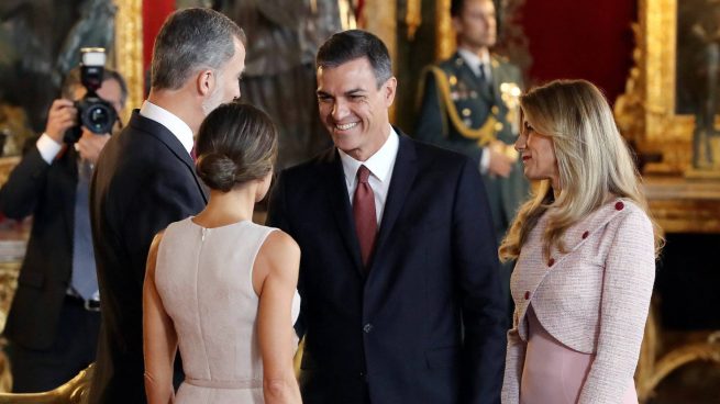 Rey Felipe, Reina Letizia, Pedro Sánchez, Begoña Gómez