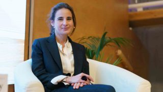 Laurence Debray en un acto en Madrid. (Foto: Gtres)