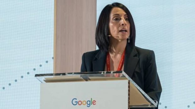 Rebeca Torró dando un discurso. (Foto: Instagram)