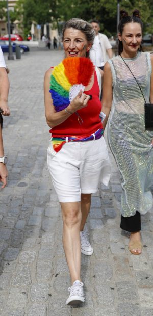 Yolanda Díaz en el Orgullo de Madrid. (Foto: Gtres)