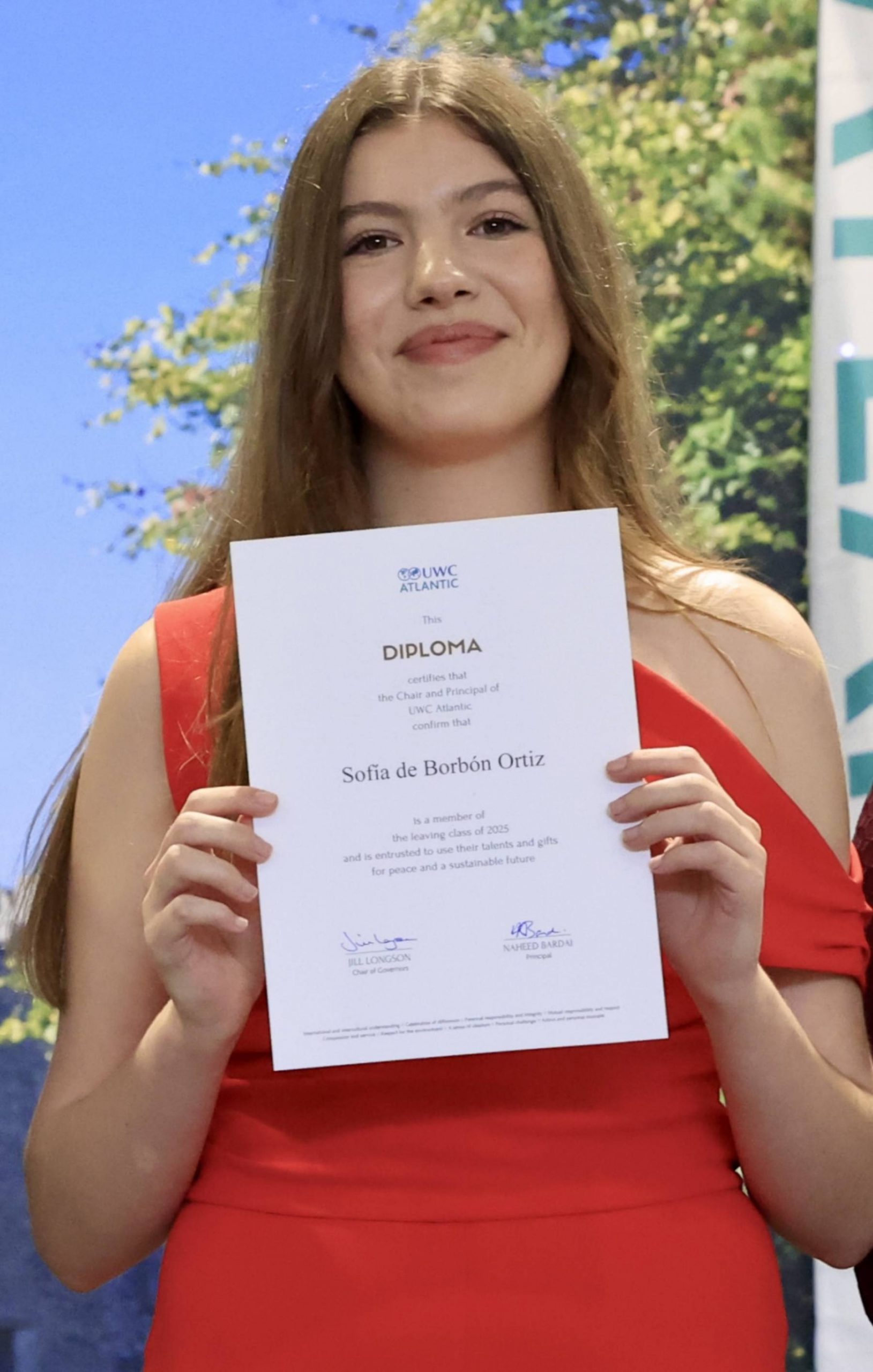 La infanta Sofía en el UWC Atlantic. (Foto: Gtres)