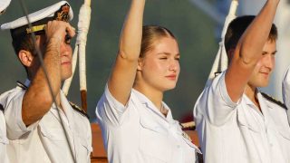 La princesa Leonor a bordo de Elcano. (Foto: Gtres)