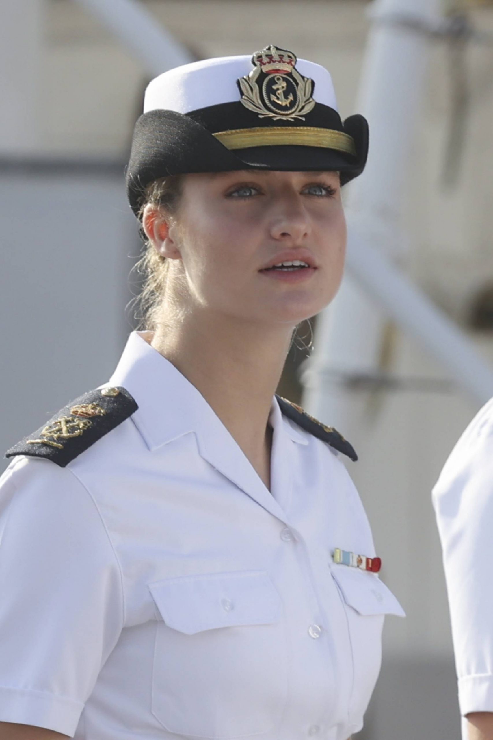 La princesa Leonor durante su instrucción militar. (Foto: Gtres)