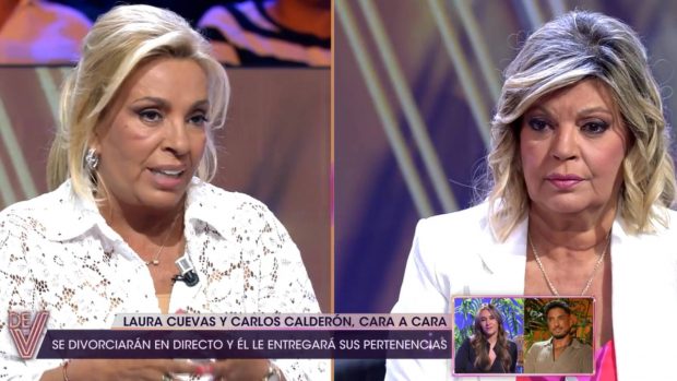 Carmen Borrego y Terelu Campos en '¡De viernes!'. (Foto: Gtres)