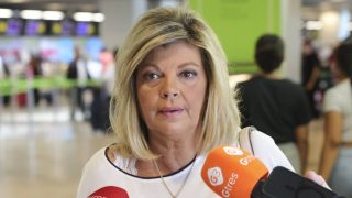 Terelu Campos en el aeropuerto. (Foto: Gtres)