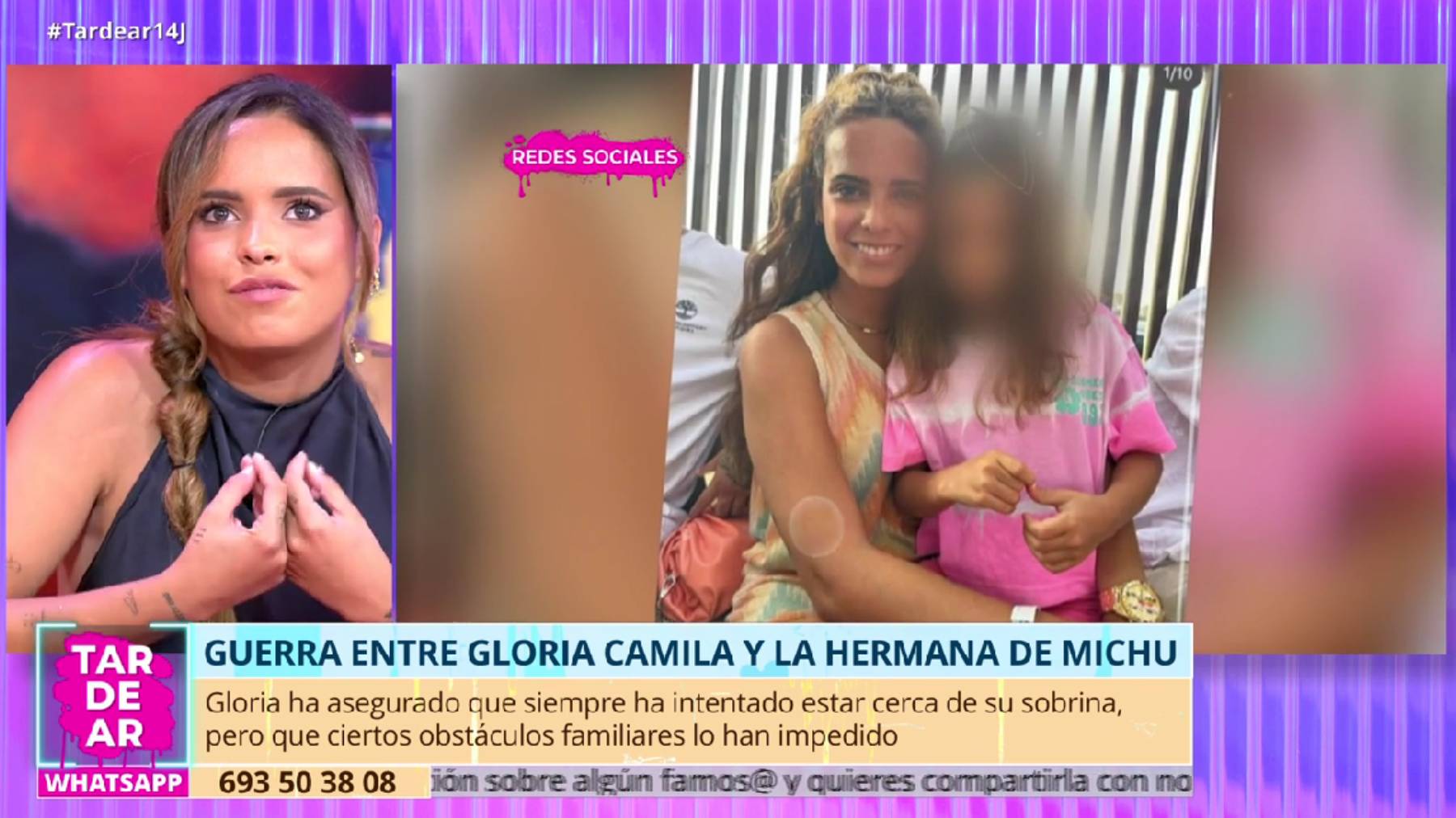 Gloria Camila en 'TardeAR'. (Foto: Telecinco)