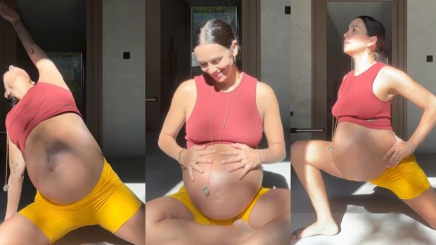 Cristina Pedroche haciendo ejercicios pre parto. (Foto: Instagram)