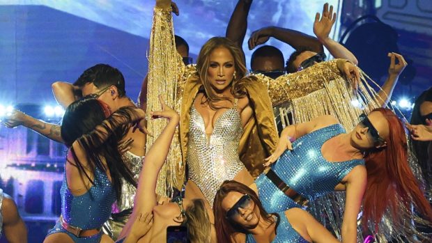 JLo en su concierto de Madrid. (Foto: Gtres)