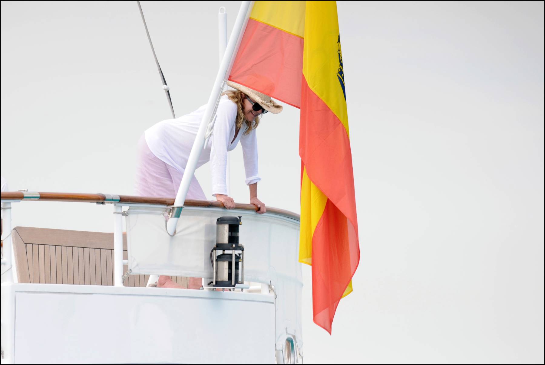 Tita Cervera durante unas vacaciones. (Foto: Gtres)