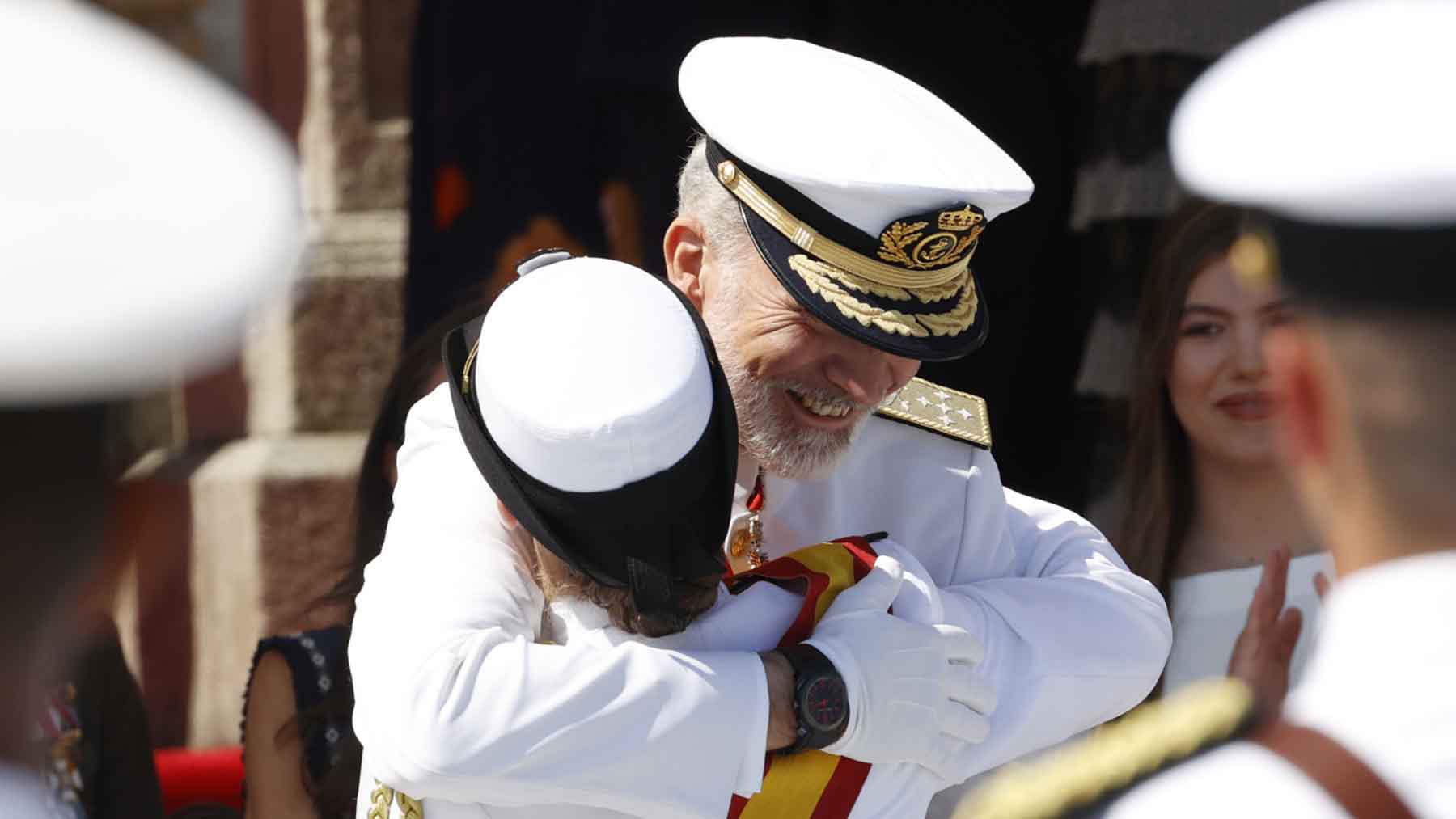 El Rey Felipe y la princesa Leonor se reencuentran de manera oficial tras seis meses separados