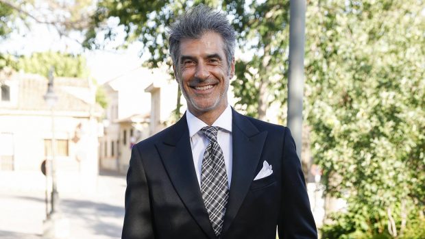 Jorge Fernández en la boda de Jaime Cantizano. (Foto: Gtres)