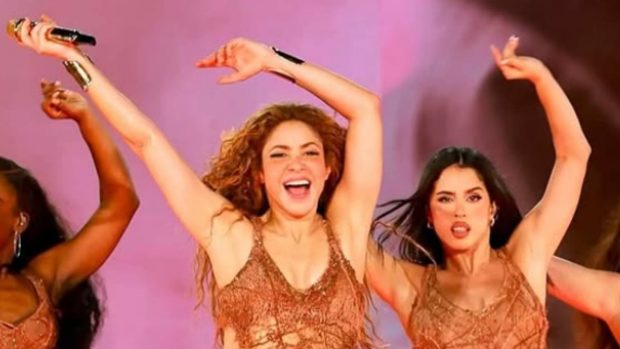 Shakira y Natalia en una actuación. (Foto: Instagram)