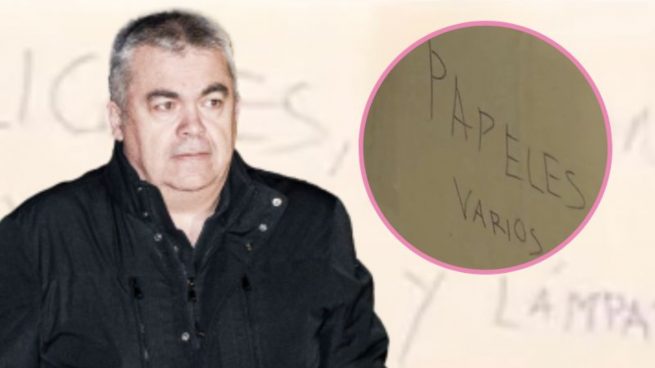 Las cajas de la mudanza de Santos Cerdán. (FOTOS: GTRES/ TELECINCO)