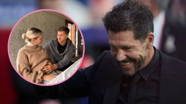 Gianluca Simeone, su padre, Diego Pablo 'el Cholo' Simeone, Eva Bargiela