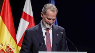 El Rey Felipe durante su intervención. (Foto: Gtres)