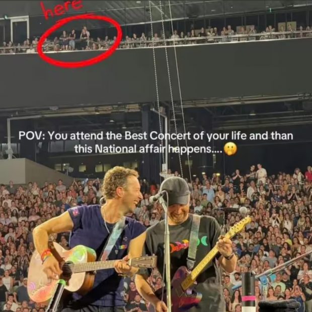 Andy Byron y Kristin Cabot en el concierto de Coldplay. (FOTO: REDES SOCIALES)