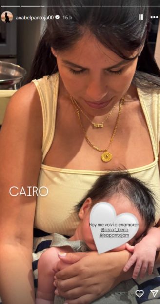 Isa Pantoja con Cairo en brazos. (Foto: Instagram)