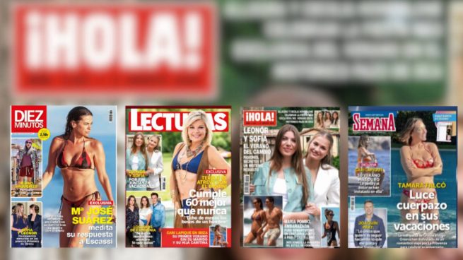 Portadas de las revistas, hola, diez minutos, semana, lecturas
