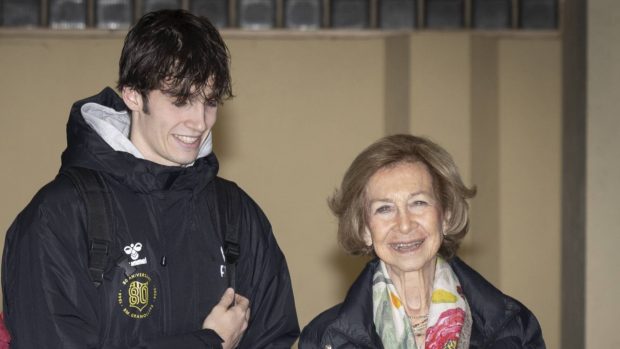 Pablo Urdangarin y la Reina Sofía. (Foto: Gtres)