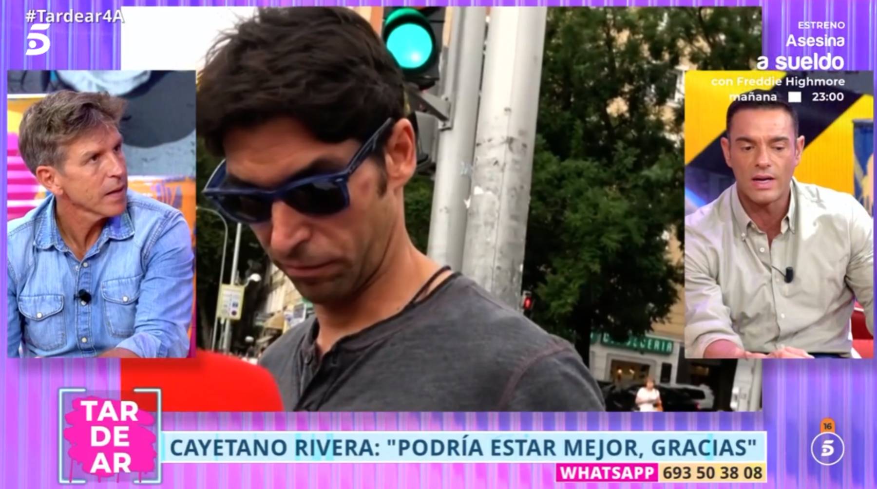 Cayetano Rivera en 'Vamos a ver'. (Foto: Telecinco)