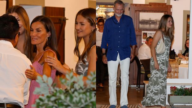 En el interior del restaurante saludaron al personal en la entrada y a la salida. (FOTOS: GTRES)