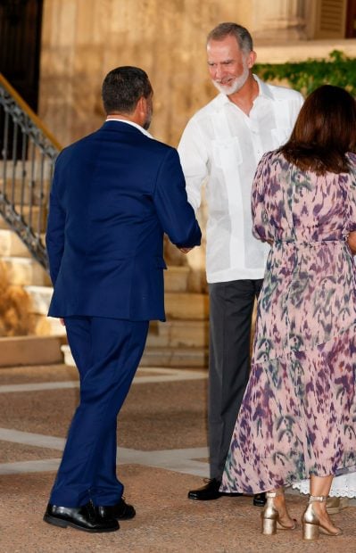 Jaume Anglada en Mallorca con el rey Felipe. (Foto: Gtres)