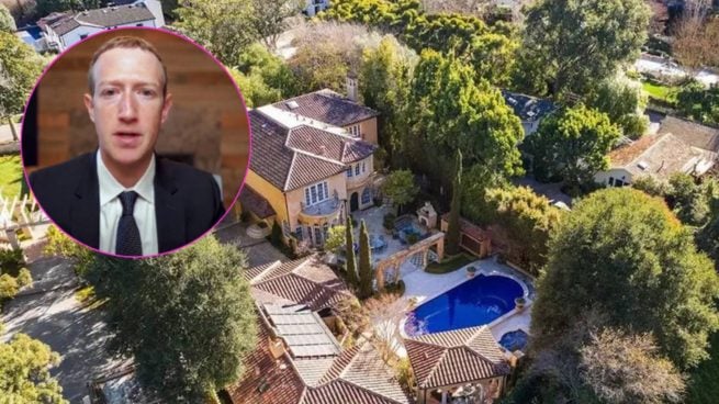 Mark Zuckerberg y Crescent Park, en Palo Alto (California). (Foto: Gtres/RRSS)