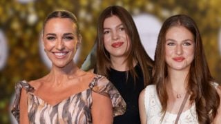 Paula Echevarría, la princesa Leonor y la infanta Sofía. (Foto: Gtres)