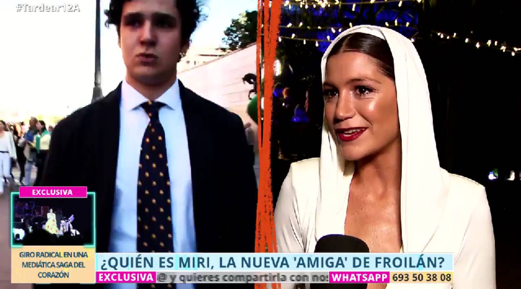 Froilán y Miri en 'TardeAR'. (Foto: Telecinco)