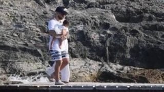 Ilia y Giorgina Uzcategui en Ibiza con su hija. (Foto: Gtres)