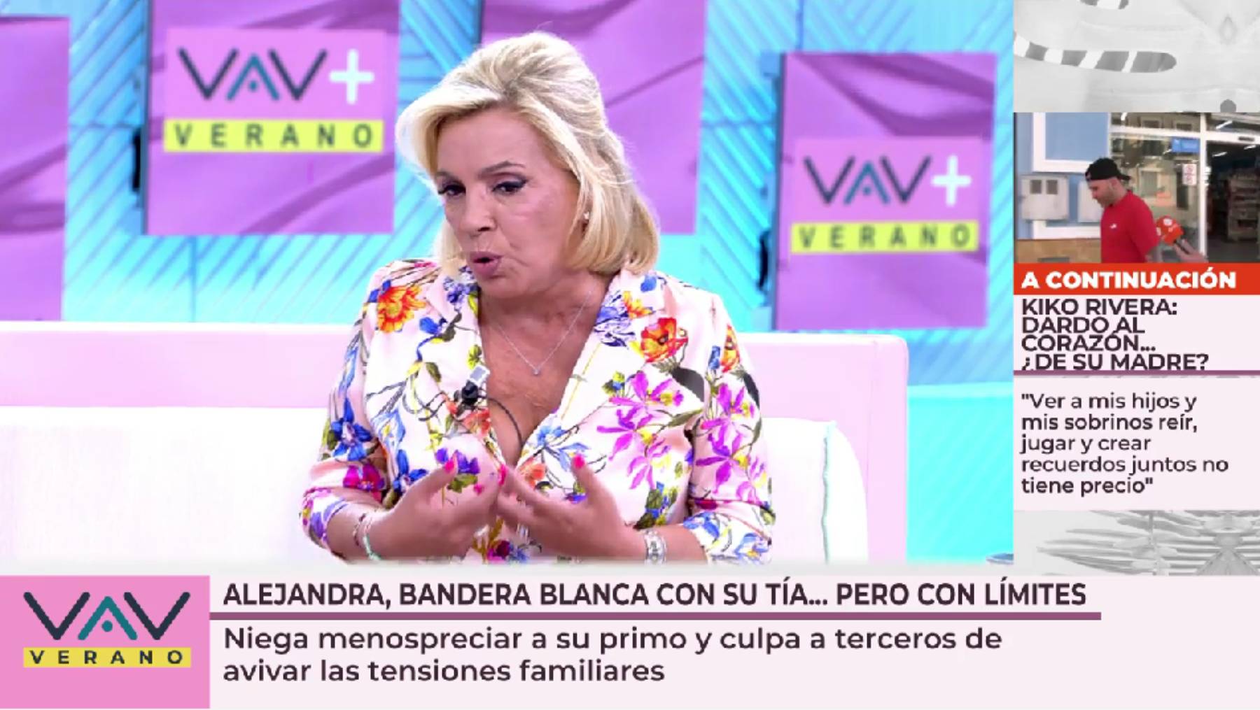 Carmen Borrego en 'Vamos a ver'. (Foto: Telecinco)