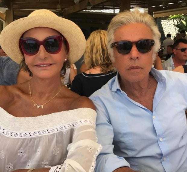 Naty Abascal y Giancarlo Giammetti en un restaurante. (Foto: Instagram)
