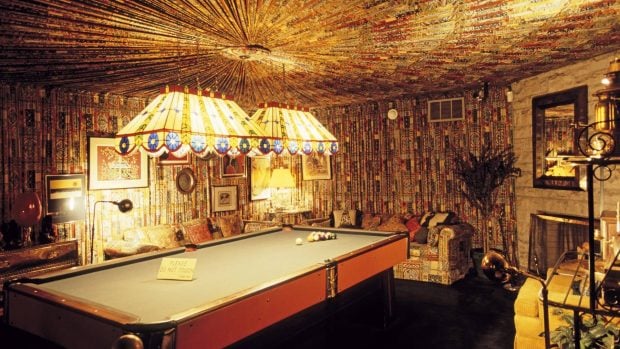 El billar de Elvis Presley en Graceland. (Foto: Gtres)