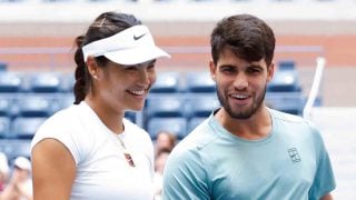 Carlos Alcaraz con Emma Raducanu. (Foto: Gtres)