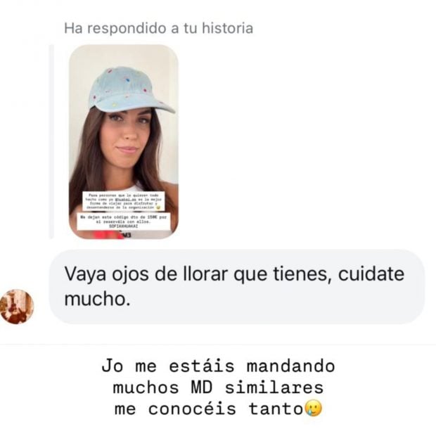 Sofía Suescun preocupa a sus seguidores. (FOTO: REDES SOCIALES)
