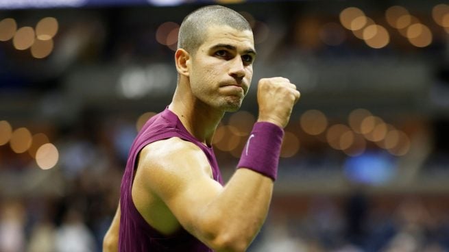 Carlos Alcaraz en el US Open. (Foto: Gtres)