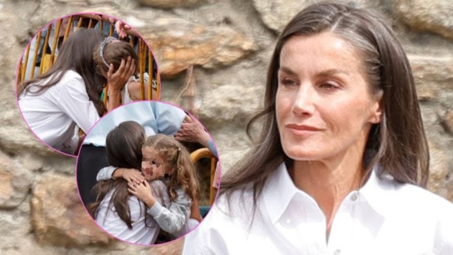Letizia se vuelca con las víctimas de los incendios: los besos y abrazos de una reina