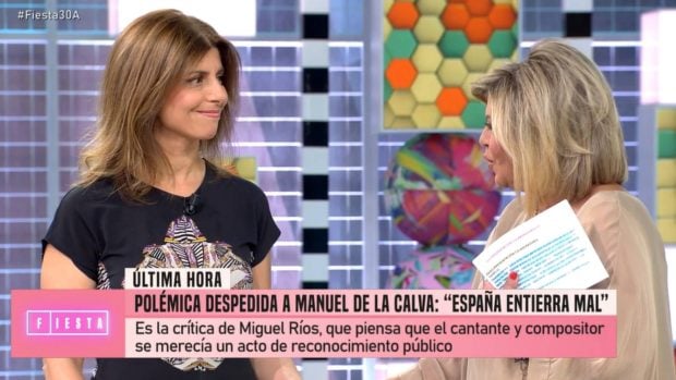 Vicky de la Calva y Terelu Campos en 'Fiesta'. (Foto: Gtres)