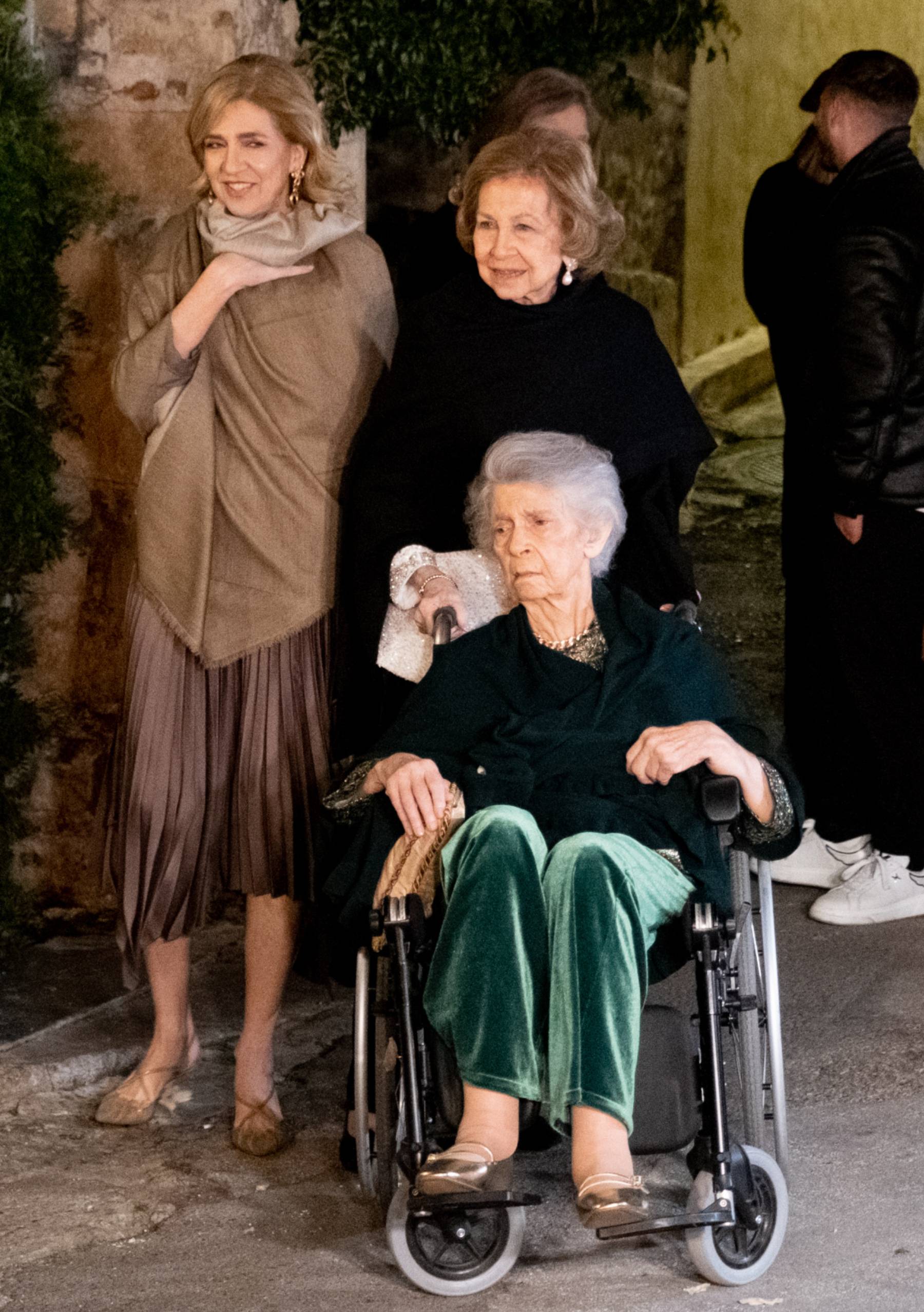 La infanta Cristina, la Reina Sofía e Irene de Grecia. (Foto: Gtres)