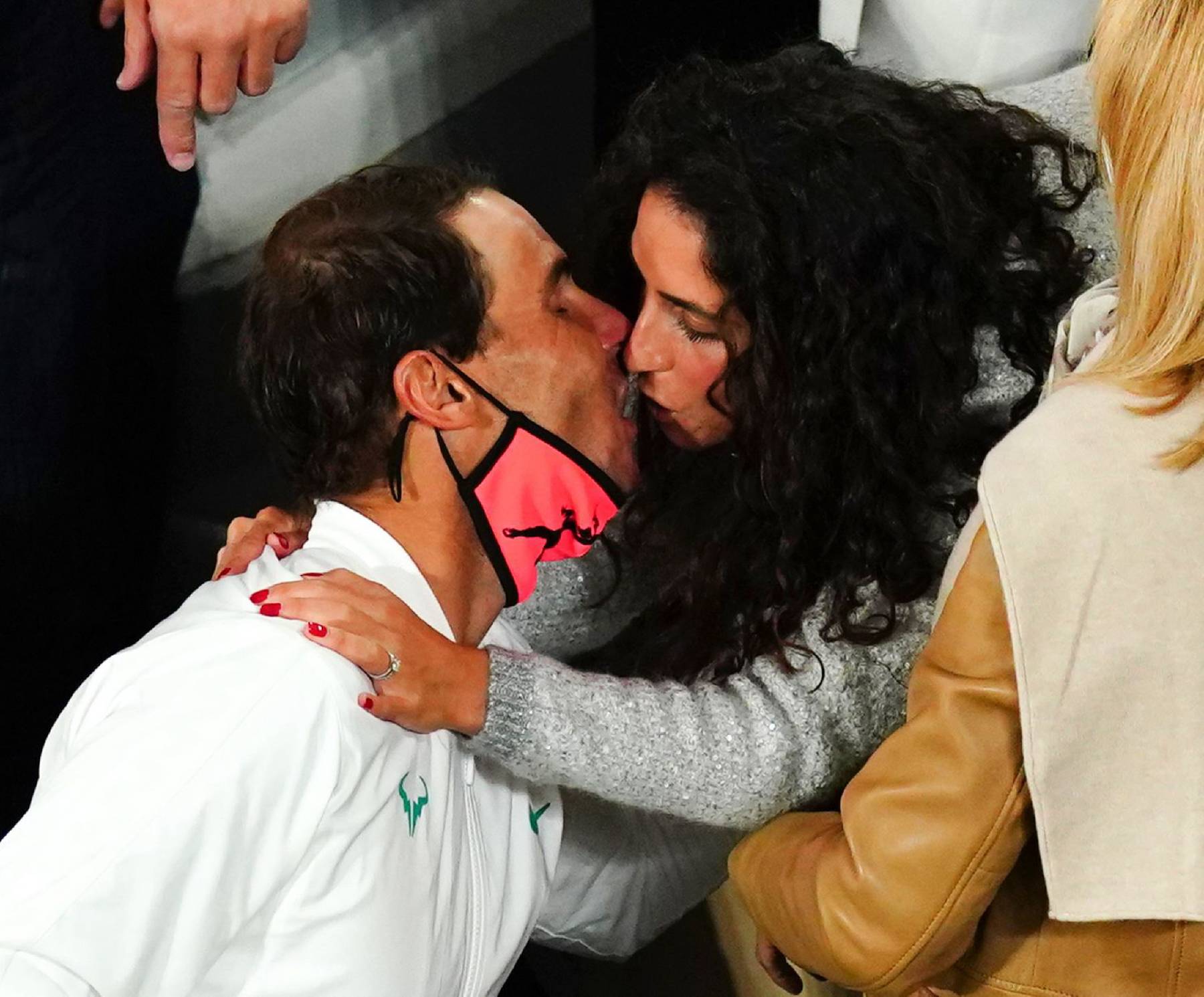 Rafa Nadal y Mery Perelló tras una jornada de tenis. (Foto: Gtres)