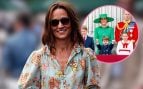 Pippa Midldeton, su hermana Kate, el príncipe Guillermo y sus tres hijos. (Foto: Gtres)