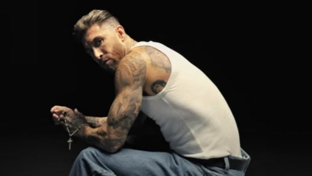 Sergio Ramos en el videoclip de 'Cibeles'. (FOTO: YOUTUBE)