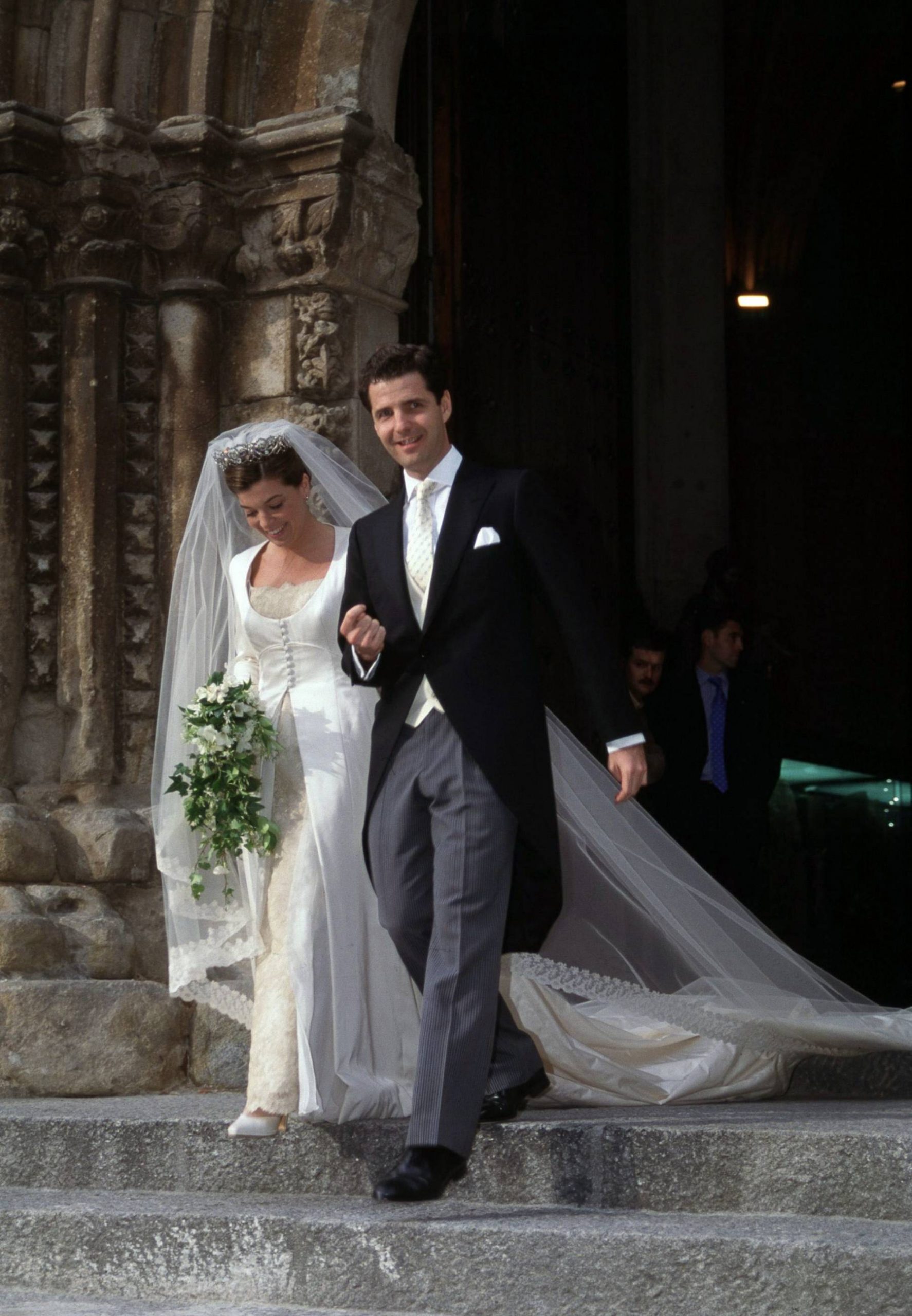Xandra Falcó y Jaime Carvajal el día de su boda. (Foto: Gtres)