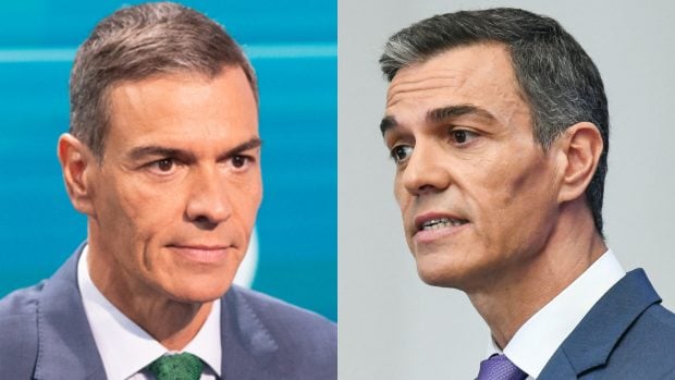 Pedro Sánchez con y sin contouring. (FOTOS: GTRES)