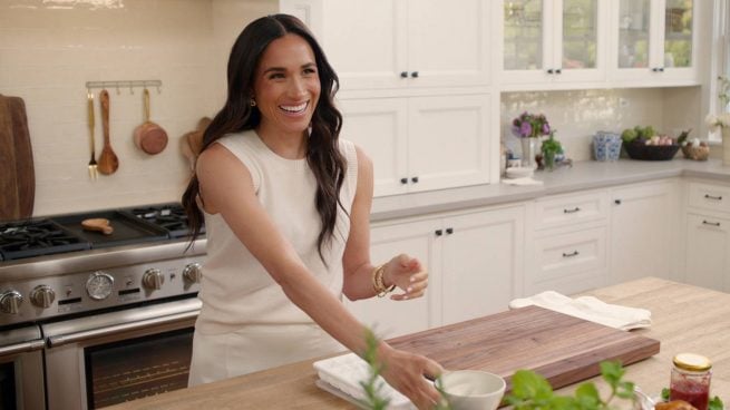 Meghan Markle durante la grabación de su serie. (Foto: Gtres)