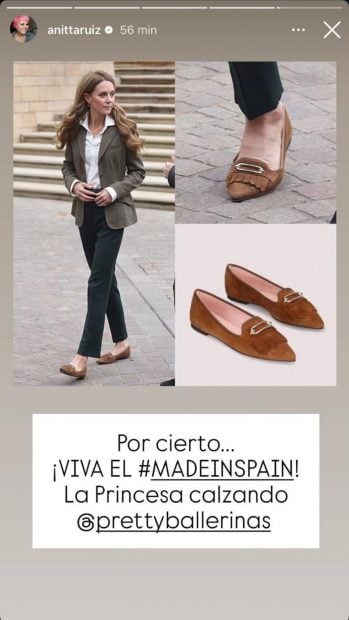 Las Pretty Ballerinas de Kate Middleton. (FOTO: REDES SOCIALES)